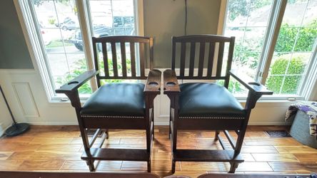 2- Bar Height Billiard Room Chairs