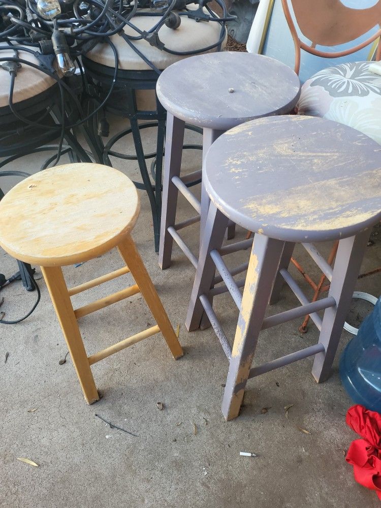 Used Wooden Bar Stools $5 Each
