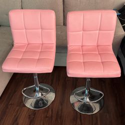 Adjustable Bar Chairs High Chairs Pink
