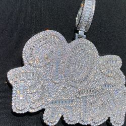 14K Iced Out “90s Baby” Pendant 