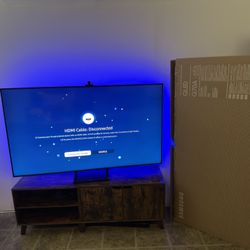 Samsung 4K Q70A Series 65"  120HZ QLED Smart TV With TV Stand.