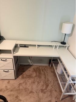 White desk