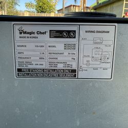 Magic Chef Mini Fridge With Freezer -  Must Go!