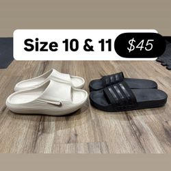Nike & Adidas Slides Size 10 & 11