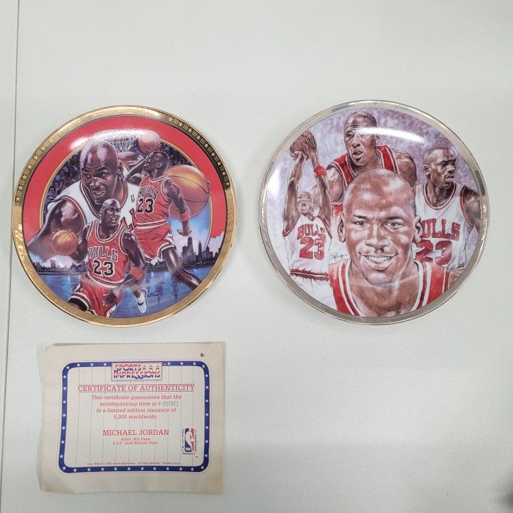 Sports Impressions Michael Jordan Limited Edition Plates 8.5" Chicago 1(contact info removed)