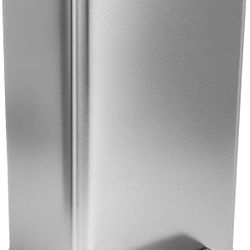 SIMPLI-MAGIC 50 Liter / 13.2 Gallon Soft-Close, Smudge Resistant Trash Can with Foot Pedal and Built in Filter- Stainless Steel, Sleek Finish @Q1-180