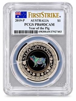 2019-P Australia Opal - Year of the Pig PCGS PR69DCAM