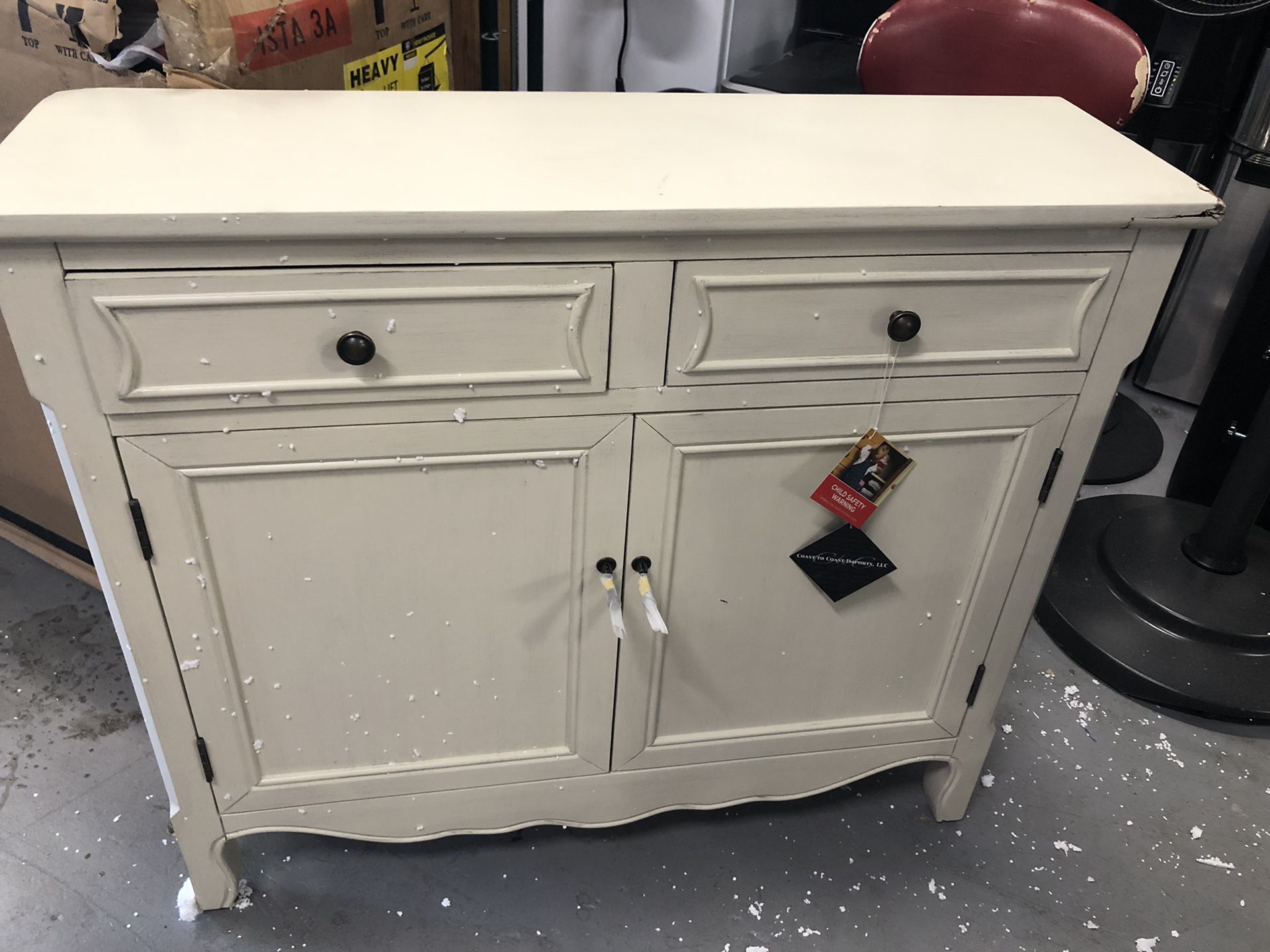 Two-Drawer Two-Door Cupboard with Hardware by Valerie