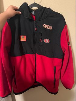 49er fuzz windbreaker jacket women’s size large