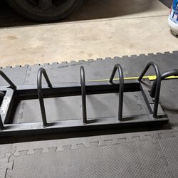 Bumper Plate Floor Rack Storage 