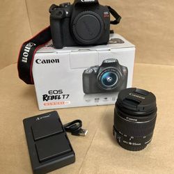CANON EOS REBEL T7 (R7A009349).. Mint Condition,  Used Very Little 