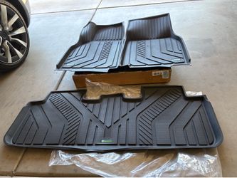 TESLA Model Y Juniper floor mats 2025-2026 YHT AUTO black  mats