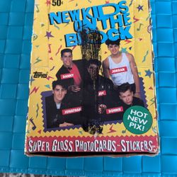 1989 Topps New Kids On The Block Trading Cards Box 36 ct. - Factory Sealed Box