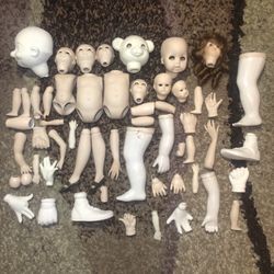 Ceramic doll, shakers, ornaments and ceramic paint (will ship with care)