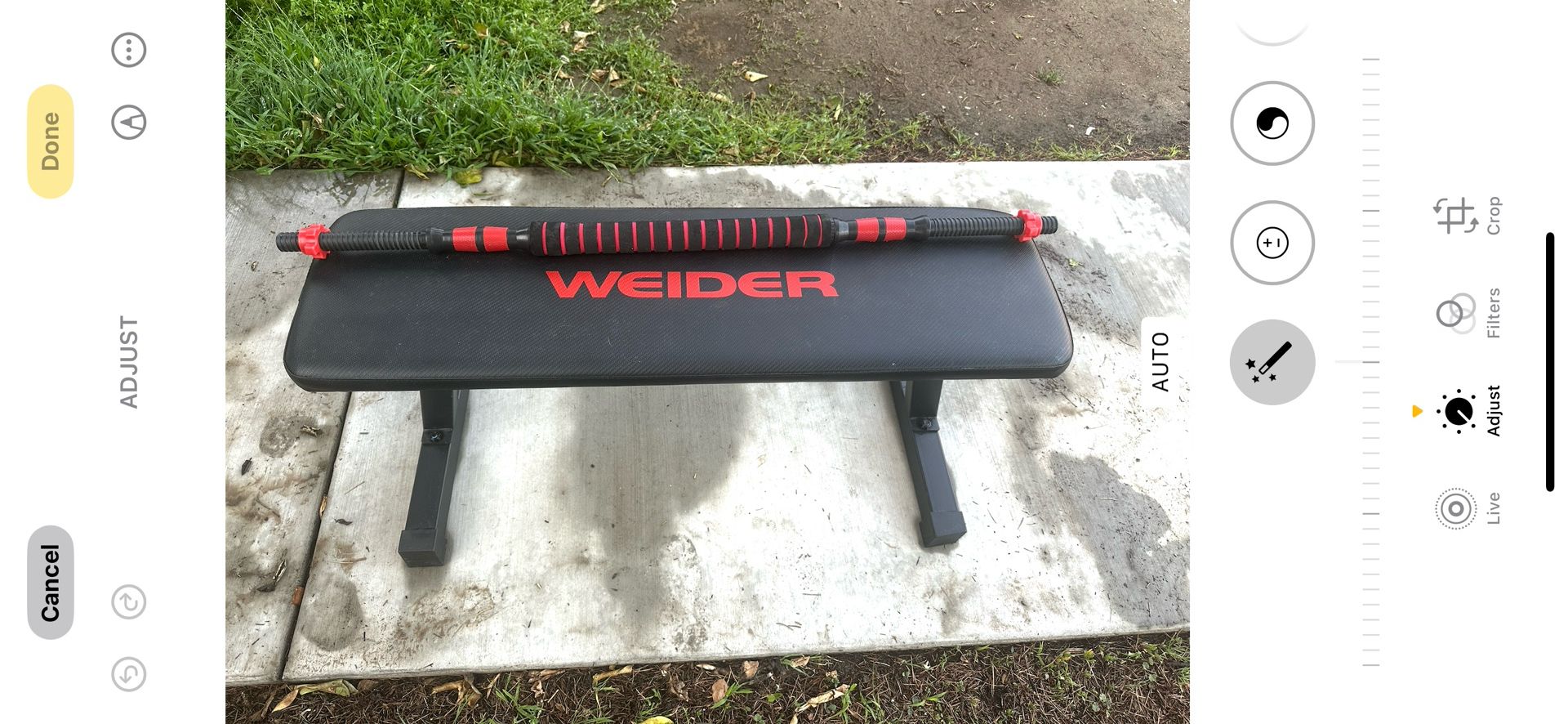 WEIDER BENCH, POLE AND 12 Weights Different Weights As Shown - Take All For $130