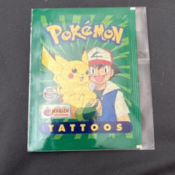 Pokémon 1995, 1996, 1998 Tattoo pack *Topps