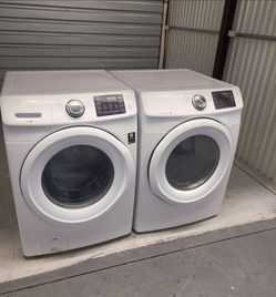 Samsung Front-Load Washer and Dryer Set 30 Days Warranty (Can Deliver)