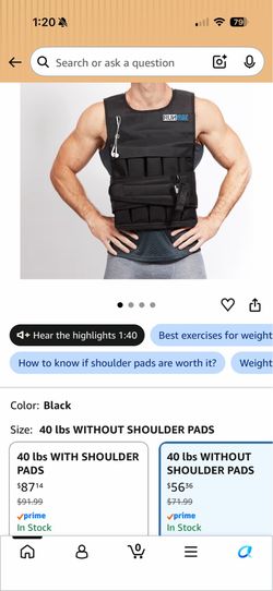 Run Max 40 Pound Weighted Vest