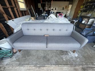 Jerome’s West Side Grey Love Seat - Barely Used, In Storage