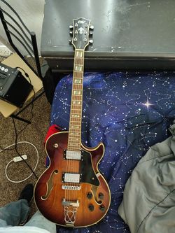 Hollow body and Blackstone amp