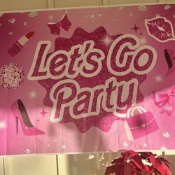 Barbie / Girl Party Back Drop