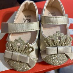 Baby Girl Princess Tiara Shoes
