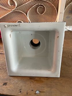 Proflo Small White Porcelain Bathroom Sink