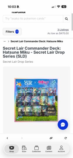 MTG Hatsune Miku Commander Deck Secret Lair