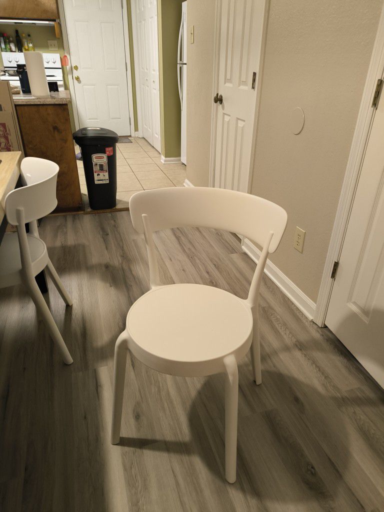 White Dining Chair Set 