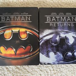 Batman & Batman Returns Blu Ray Steelbook 