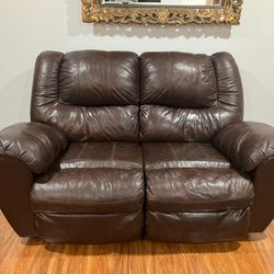 Leather Recliner Love Seat