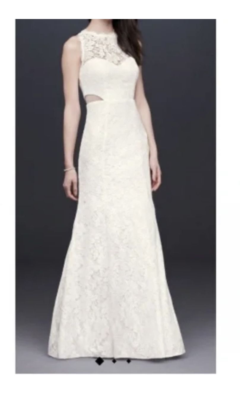 Beautiful Lace Wedding Dress…NEW! Can Be Used As A Prom Dress