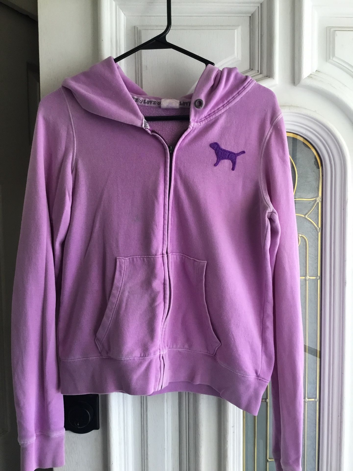 Y2K Vintage 2010 Purple Vs Pink Hoodie Size M