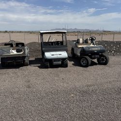 Golf Carts For Sale.  All Run But Need Some Work. 