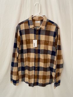SONOMA Brown and Blue Flannel