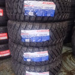 SET OF BRAND NEW MUD TERRAINS TIRES ATLANDER. 📞TEX ME OR CALL ME, AND ASK ME FOR ANY SIZE YOU NEED 📞