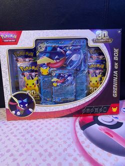 Pokémon 30th celebration greninja ex box