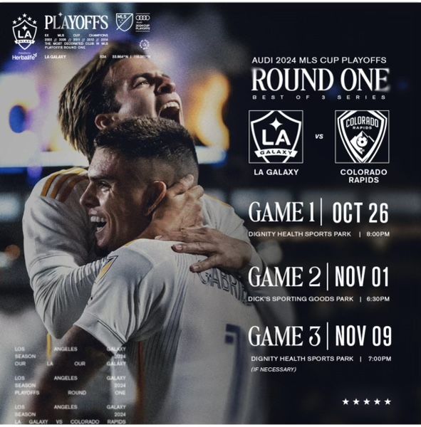 8pm 10/26 (Sat) LA Galaxy Playoff Game