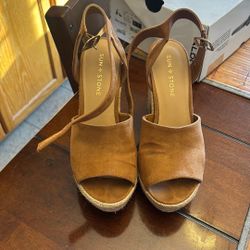 Brown Wedge Heels 