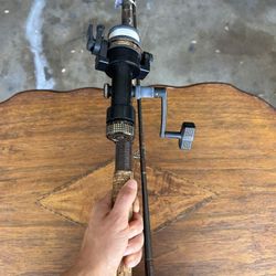 Fishing Reel & Vintage Garcia Conolon Rod