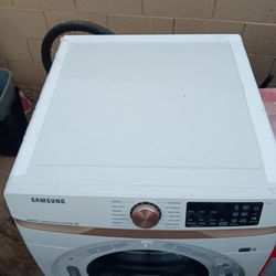 Samsung 7.5-cu ft Stackable Vented Electric Dryer with Steam Cycle ( Ivory )