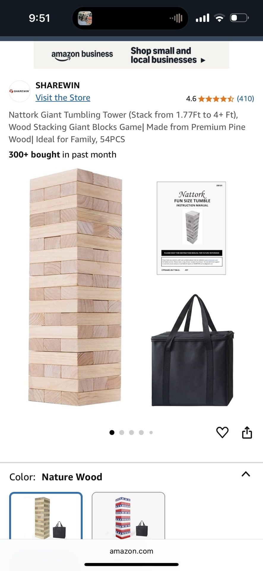 Life Size JENGA Game.