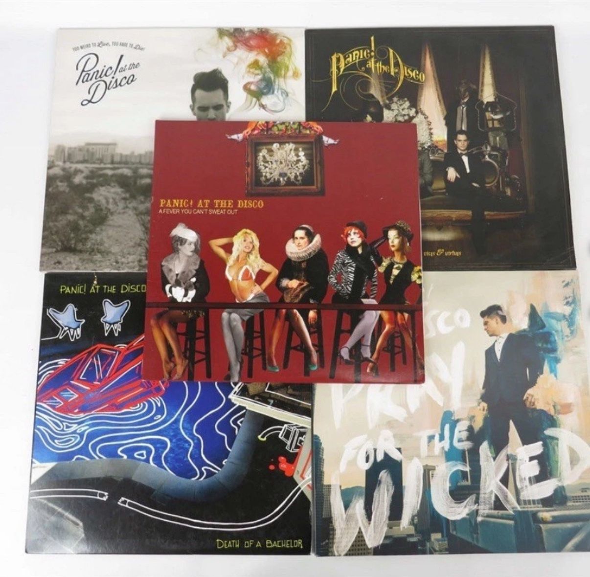Panic! At The Disco Vinyl Record Lot - 5 Albums - Rare Complete Set