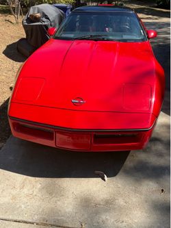 1989 Red Chevrolet Corvette Coupe
