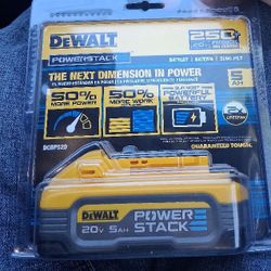 NEW DeWalt 20V 5AH POWERSTACK  BATTERIES