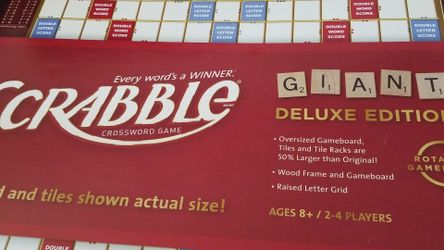 Barely used giant scrabble game board