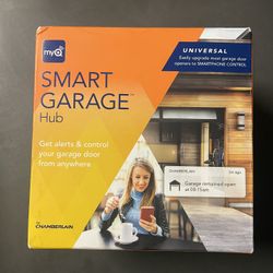 My Smart Garage Door Opener Chamberlain MYQ-GO301 - Wireless & Wi-Fi Enabled Garage Hub with Smartphone Control