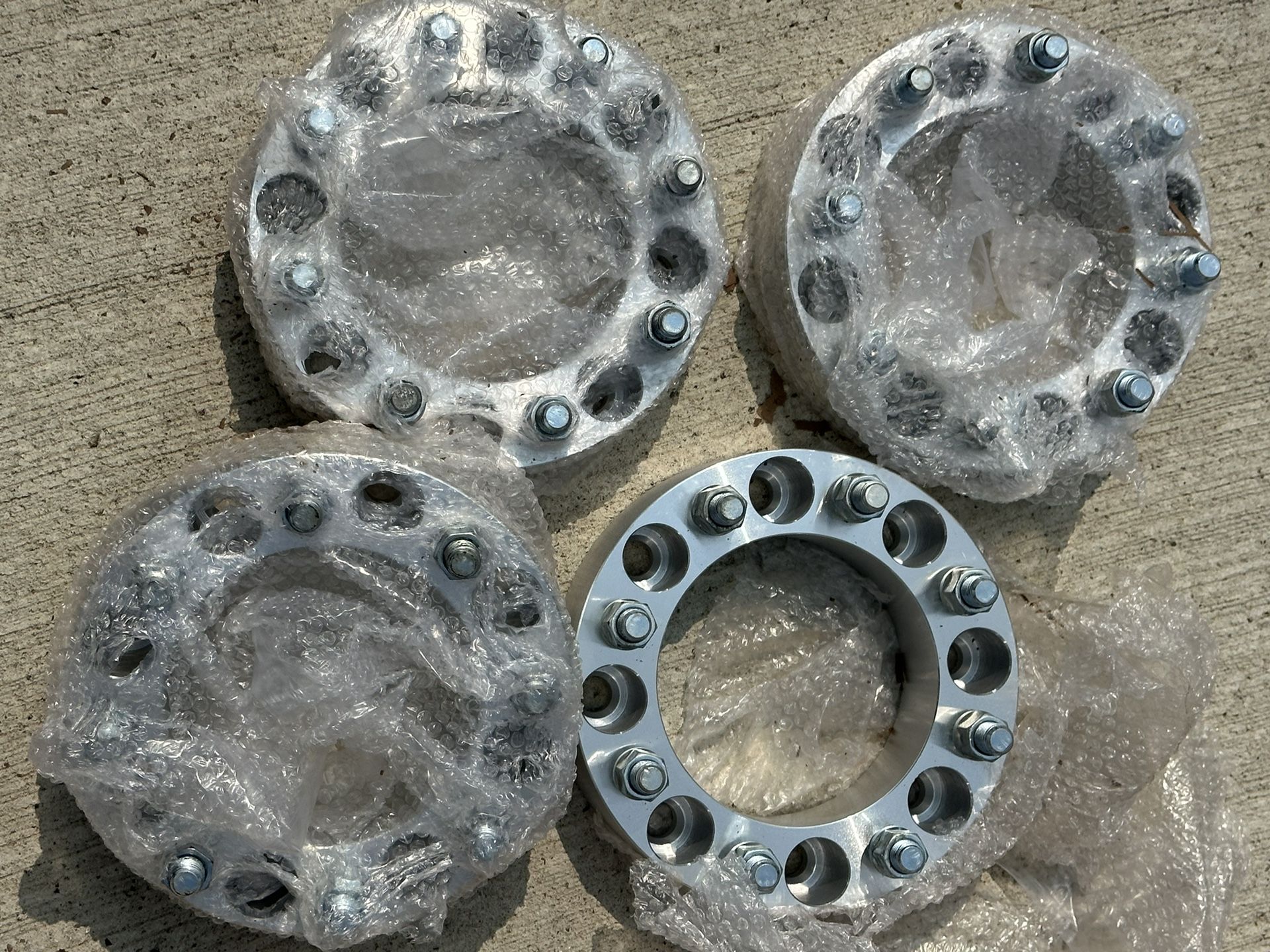 NEW 4PC 2" ALUMINUM WHEEL SPACERS 8x6.5 CHEVY GMC HUMMER DODGE $150