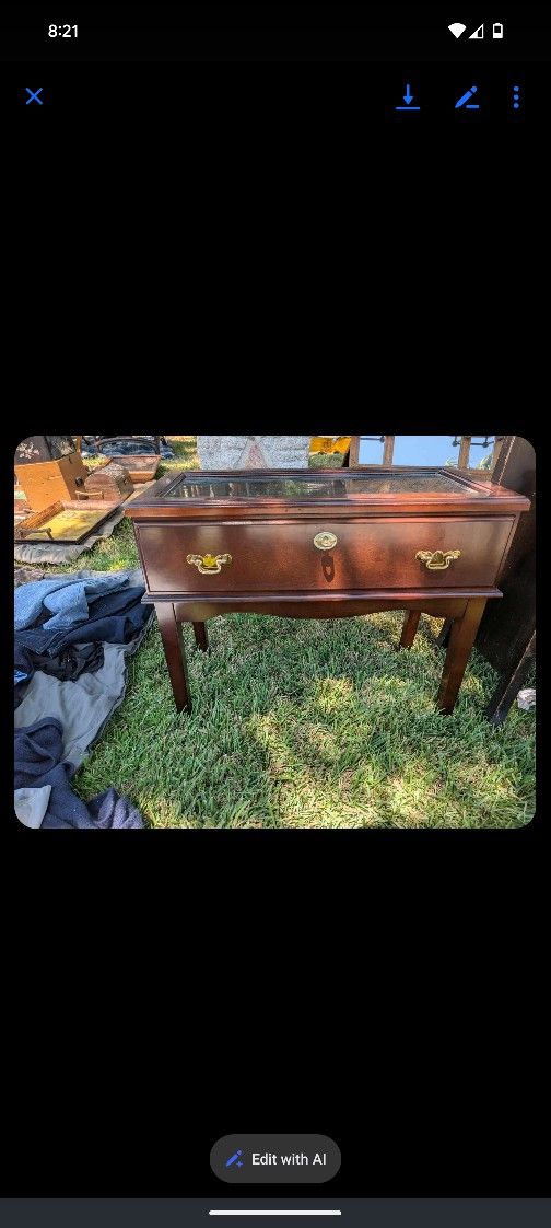 Vintage Display Cabinet 