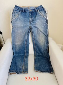 Duluth Trading Carpenter Pants 32x28 gray & 32x30 blue denim